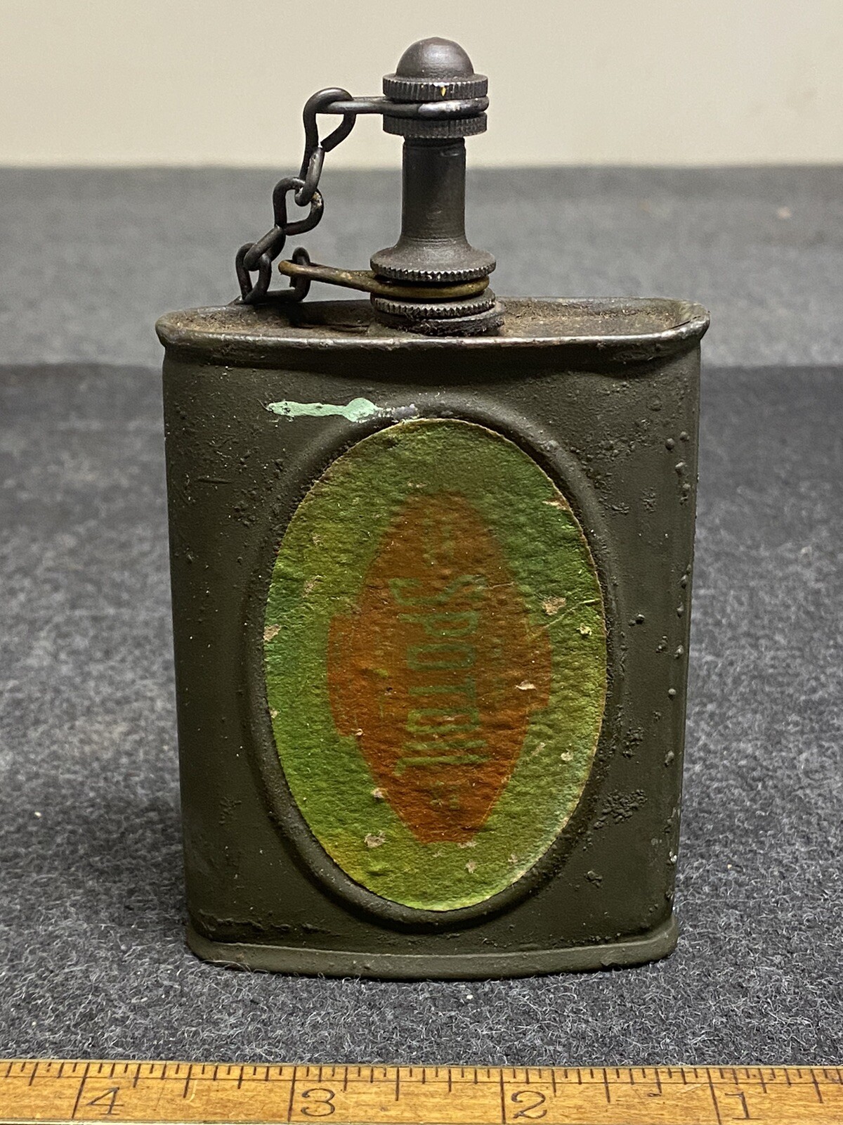 Rare Old Vintage Gun Oil Can, Spotoil Or Spot Oil With Content eBay