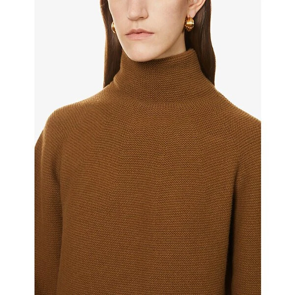 Max Mara Iconic Turtleneck Wool & Cashmere Sweater Etrusco in Brown S Pullover - Imagen 4 de 4