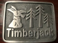 Timberjack Forest Donkey Belt Buckle Solid Pewter Metal Very Sturdy