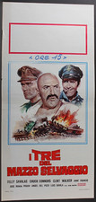 I TRE DEL MAZZO SELVAGGIO - Martín - Savalas, Walker - LOCANDINA ORIGINALE 1972
