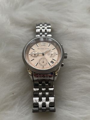 NWOT Michael Kors Silver Link Bracelet Watch 110589595?fmt=auto&$background  main image 3