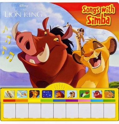 DISNEY THE LION KING SONGS WITH SIMBA INTERACTIVE PIANO BUILT IN KEYBOARD MIP