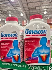 2 x Gaviscon Extra Strength 150 Chewable Tablets | Fruit Flavour | Canada Import