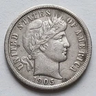 1905-O Barber Silver Dime - VF+, New Orleans 10C