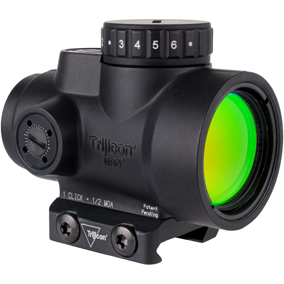 Trijicon MRO SD 2 MOA Green Dot Sight - Black - Low Mount - MRO-C