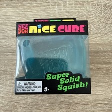 Nee Doh Nice Cube - Super Solid Squish  Blue - Brand New/Factory Sealed 