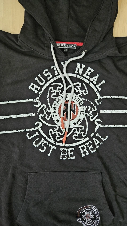 Rusty Neal Hoodie Pullover Herren XXL Schwarz - Bild 2 von 3