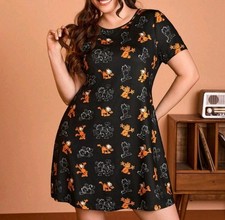SHEIN GARFIELD T-SHIRT DRESS SZ 1X