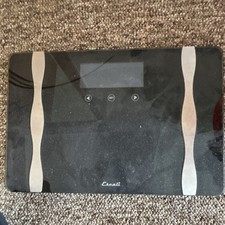 Escali WB180 Digital Bathroom Scale Black Glass 180kg/400lbs Modern