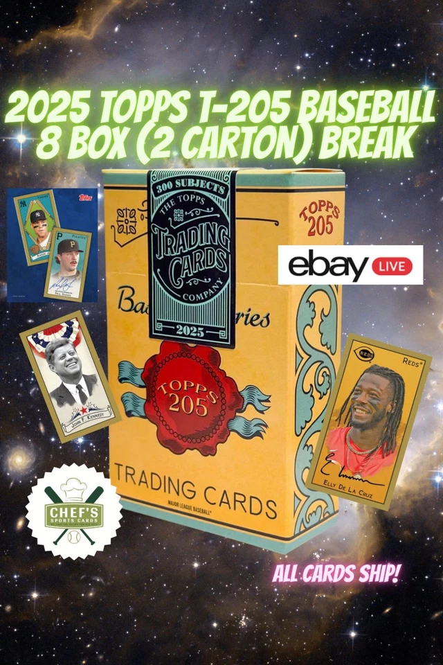 2025 TOPPS T-205 BASEBALL 8 BOX (2 CARTON) BREAK #30