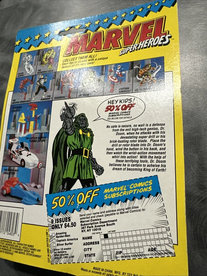 漫威超级英雄:厄运博士:48003:玩具行业:1993 — 第 3/4 张图片