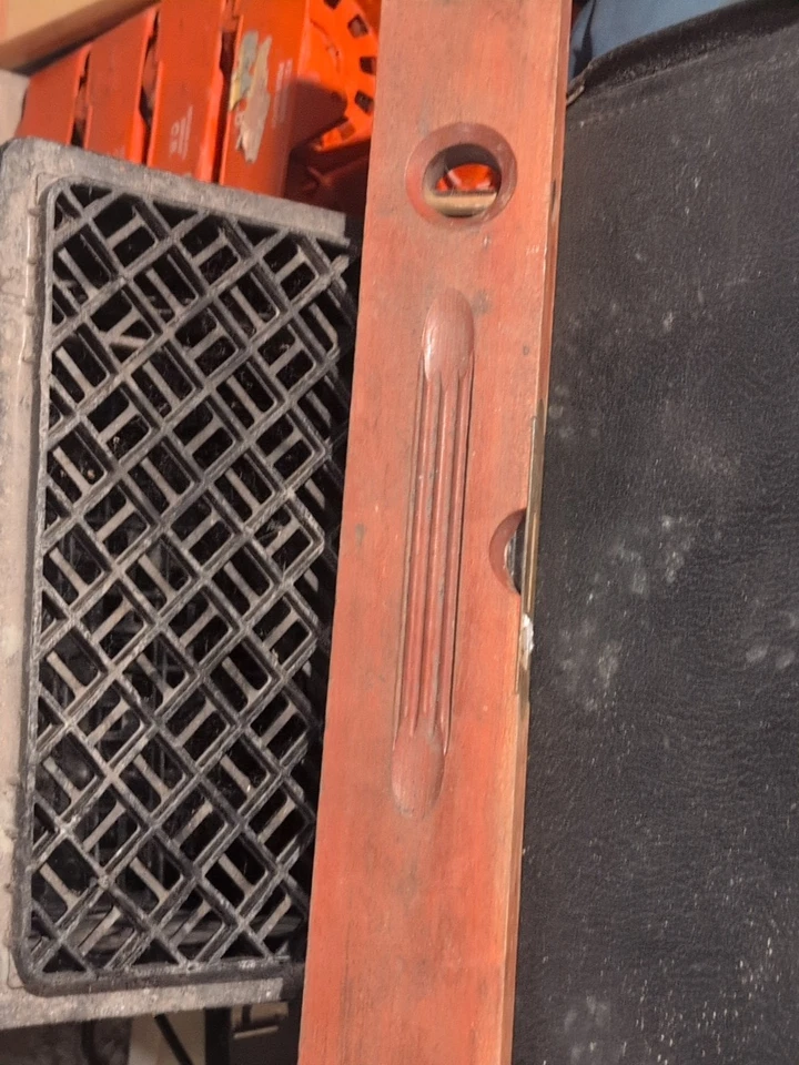 Vintage Antique Henry Disston And Sons  14 in. Length Level Tool Brass And Wood - Image 2 of 3