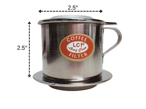 Vietnamese Coffee Filter Stainless Steel Pot Drip Maker Infuser-Cafe Phin Ca Phe
