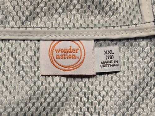 Wonder Nation Girls Sage Green Water & Wind Resistant Rain Jacket Sz 18 XXL EUC! - Picture 20 of 22