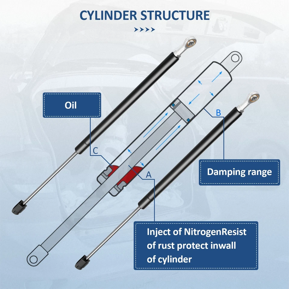 For 1991-2001 Ford Explorer 2 Pcs Rear Window Lift Supports Shock Struts Foto 2 de 4