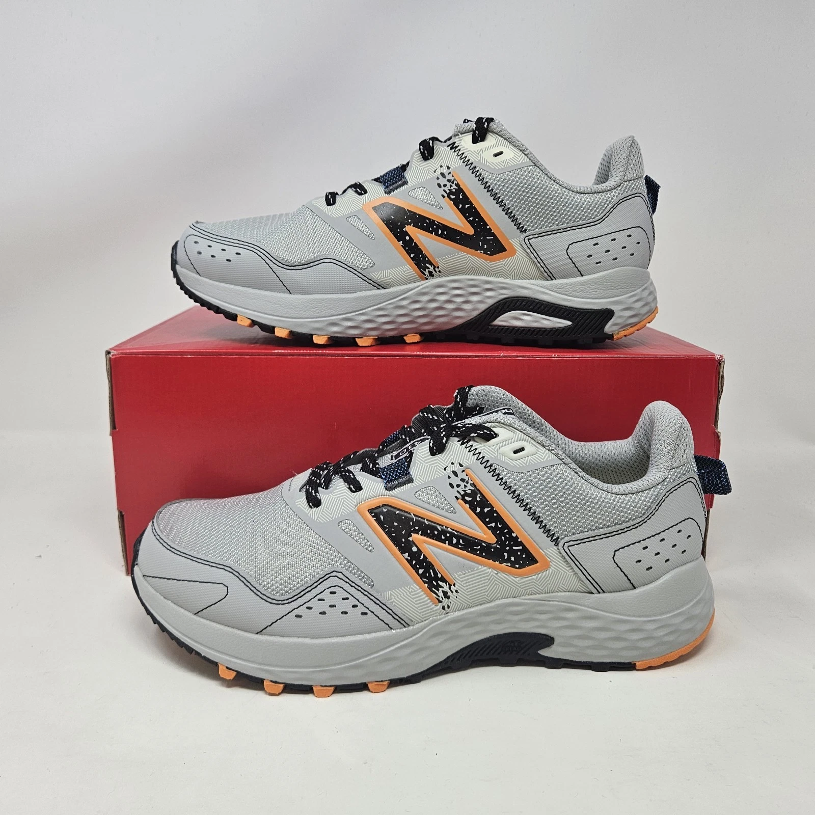 New Balance 410v8 'Grey Orange' Trail Running Shoes / MT410CA8 / Size 8.5 (4E)