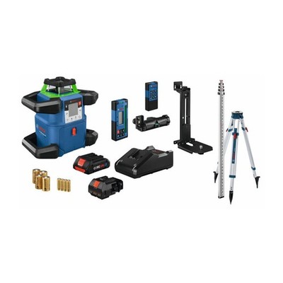 Bosch 18V REVOLVE4000 Green-Beam Self-Leveling Rotary Laser Kit (Refurbished)