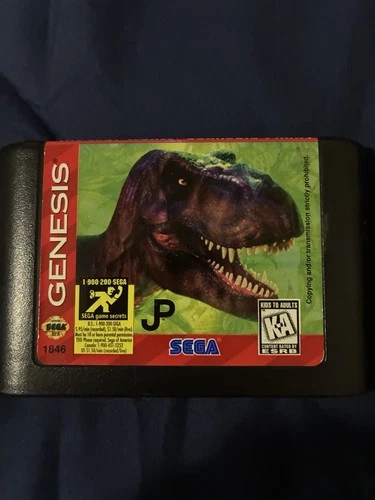 Vintage The Lost World: Jurassic Park Sega Genesis 1997 Authentic Cartridge Only