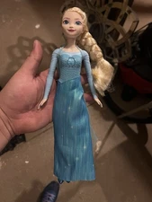 Frozen 17" Elsa Singing Disney Doll Blonde Light Up Let It Go 