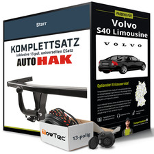 Anhängerkupplung starr für VOLVO S40 Limousine +E-Satz (AHK+ES)