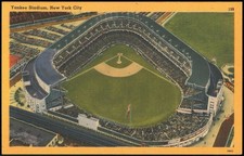 New York City, NY Aerial View of Yankee Stadium Original Vintage Postcard