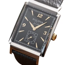 Bulova Frank Sinatra "My Way" Sapphire Crystal Leather Band Men's Watch 98A261