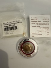 Monaco, 2 Euro, Gracia Patricia, 2017, Polymerring, Stempelglanz