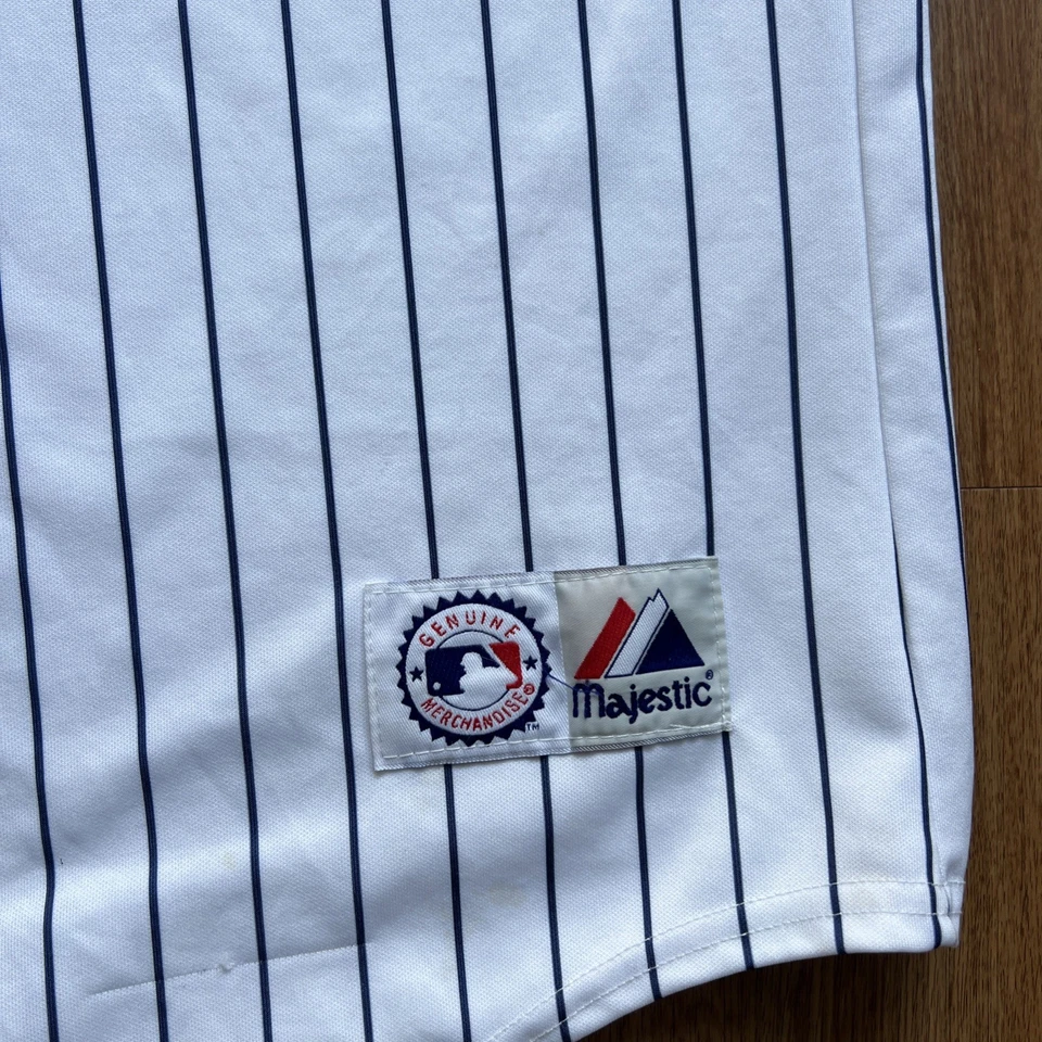 Vintage Minnesota Twins Jersey Mens XL Pin Striped MLB USA Made Majestic Hunter  - Image 4 of 4