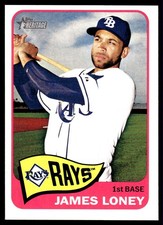 James Loney 2014 Topps Heritage #265 Rays MLB READ FREE SHIPPING AutographDen