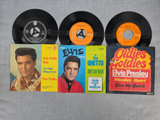 3 x 7" - Elvis Presley - Rock-A-Hula Baby/In The Ghetto/Wooden Heart