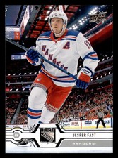 Jesper Fast 2019 Upper Deck #86 New York Rangers Hockey Card