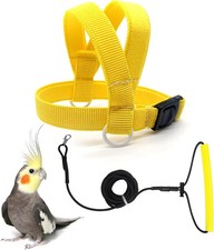 Bird Harness with Buckle Clip and a Leash, Easy to Wear for Bird Parrots Cockati