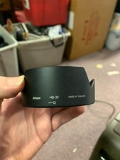 Nikon HB-32 Black Petal Style Lens Hood GENUINE OEM Preowned