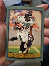 1999 Topps Football Jumbo Fred Taylor #5 of 8 Jacksonville Jaguars NFL Card
