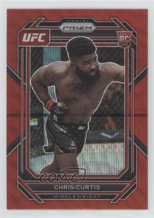 2023 Panini Prizm UFC Ruby Wave Prizm Chris Curtis #105 5ya