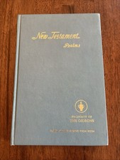 New Testament and Psalms, Kings James (KJV), 1973 HC LG Gideon *NICE! *CLEAN TX