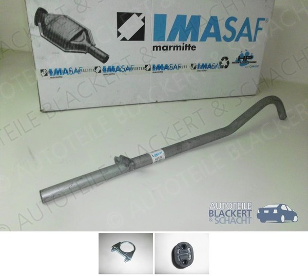 Imasaf Auspuff Endrohr + Anbauteile für Audi 80 1.3 (80/82/B1) 1972-1973-image