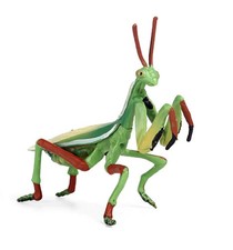 10cm Praying Mantis Insects PVC Toy Grasshopper Animal Figure Kids Gift