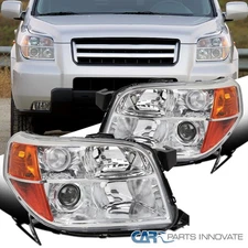 Fits 2006-2008 Honda Pilot Clear Projector Headlights Head Lamps Left+Right Pair