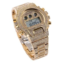 Activa Soluna X Invicta Digital Men's Watch - 51mm, Gold (ACW4019-001)