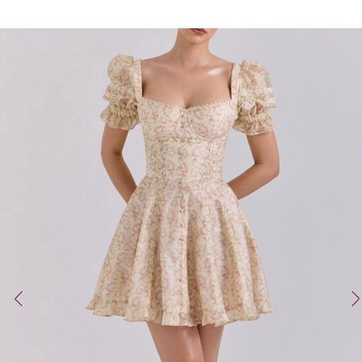HOUSE OF CB Women's Beige Pink Floral Corset Fit & Flare Mini Dress S | eBay HOUSE OF CB Women's Beige Pink Floral Corset Fit & Flare Mini Dress S | eBay