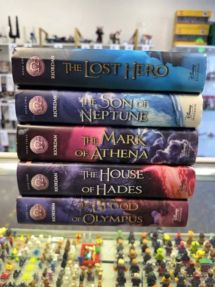 The Heroes of Olympus Rick Riordan Complete Series Book Set 1-5 Hardcover 1st ED - Image 3 of 4