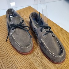 Sperry Top-Sider Shoes Boys Size 3M Suede Leather Boat Moc Toe Casual Youth