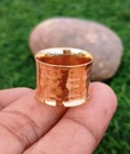 Solid 100% Copper Hammed Band Ring Thumb Ring, Solid Copper Ring , All Size