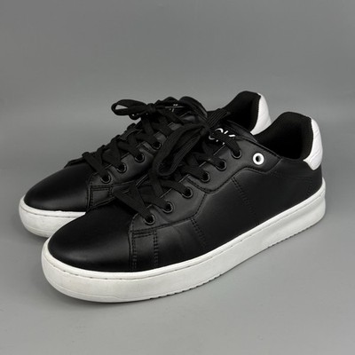 Calvin Klein Lucio Men s Black Low Top Sneakers Size 9 Casual Lace Up Shoes