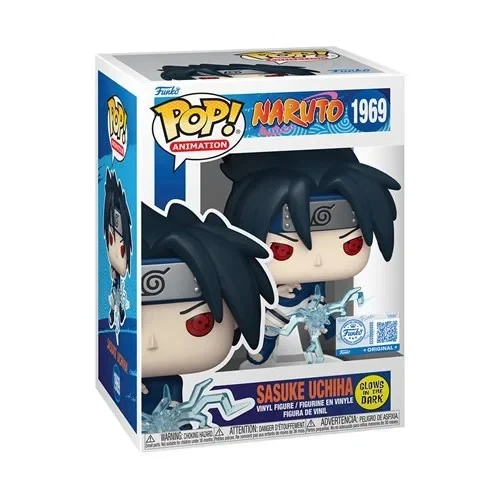 Naruto Sasuke Uchiha (Chidori) Glow-in-the-Dark Funko Pop!#1969 with Protector