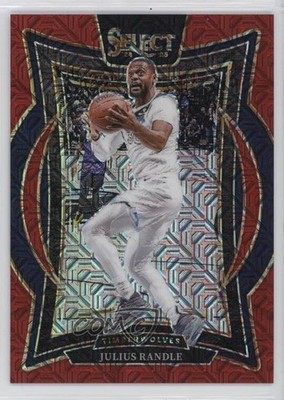 2024-25 Panini Select Concourse Red Mojo Prizm 15/20 Julius Randle #45 nd3