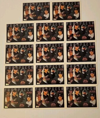 Lot Of 14 1996 Topps Prospects #428 Bartolo Colon, Ricken, Million Free Shipping