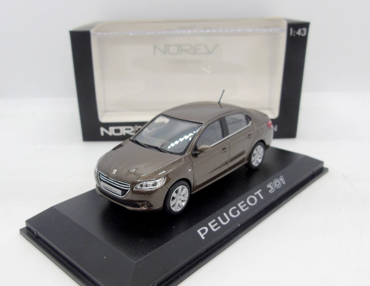 PEUGEOT 301 NOREV AÑO 2012 MARRON - Miniaturas coleccion a escala