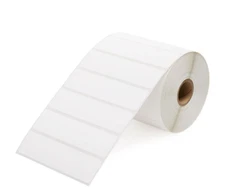 Zebra Eltron 4x1 in (4"x1") Direct Thermal White Adhesive Labels 1" Core 2 Rolls